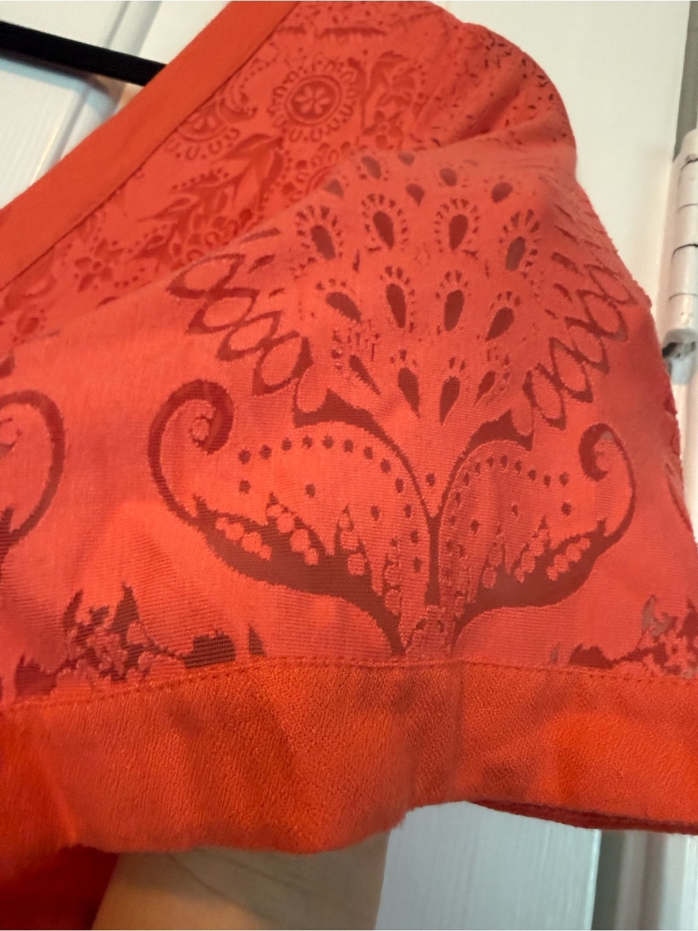🌺❤️ Farm Rio for Anthropologie Lace Maxi Dress Surplice V-Neck Boho Size Small - Picture 6 of 8
